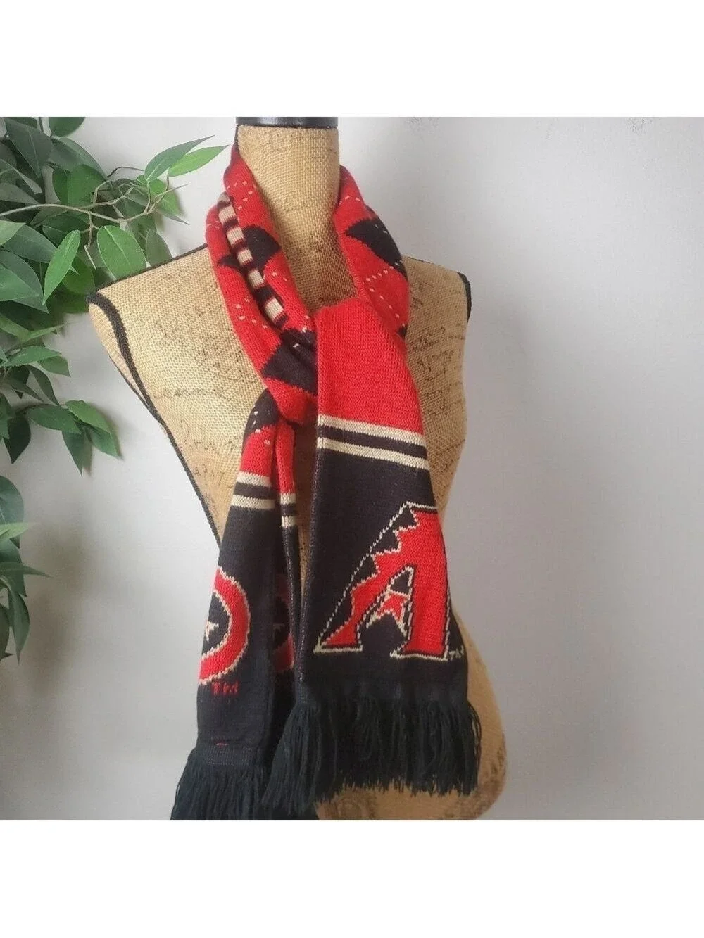 Arizona Diamondbacks MLB Baseball Argyle Knit Scarf Fan Gear